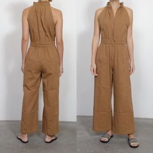 apiece apart jumpsuit in color “cinnamon”